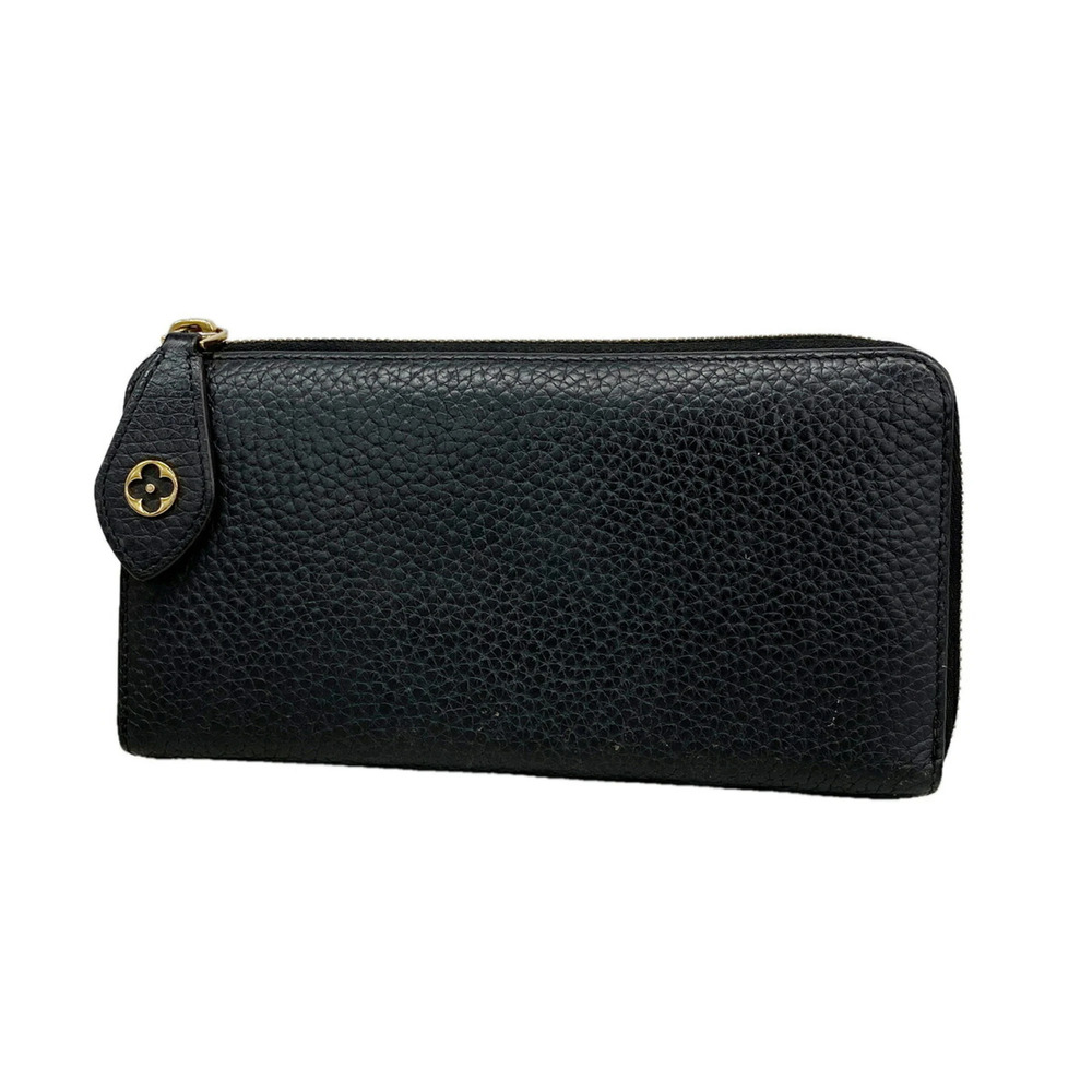 Louis Vuitton Long Wallet, Taurillon Leather, Portefeuille Comet, M63102, Noi...